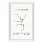 Los Angeles Subway Framed Print (12"H x 8"W x 1.5"D)