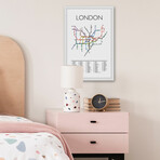 London Subway Framed Print (12"H x 8"W x 1.5"D)