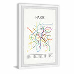 Paris Metro Framed Print (12"H x 8"W x 1.5"D)