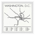 Washington Subway Framed Print (12"H x 12"W x 1.5"D)