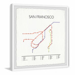 San Francisco Subway II Framed Print (12"H x 12"W x 1.5"D)