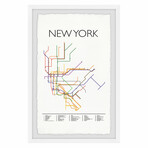 NYC Subway Framed Print II (12"H x 8"W x 1.5"D)