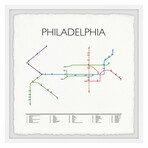 Philadelphia Subway Framed Print (12"H x 12"W x 1.5"D)