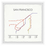 San Francisco Subway II Framed Print (12"H x 12"W x 1.5"D)