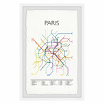 Paris Metro Framed Print (12"H x 8"W x 1.5"D)