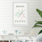 Boston Subway II Framed Print (12"H x 8"W x 1.5"D)