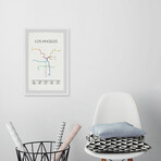 Los Angeles Subway Framed Print (12"H x 8"W x 1.5"D)