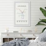 Los Angeles Subway Framed Print (12"H x 8"W x 1.5"D)