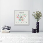 Tokyo Subway Framed Print (12"H x 12"W x 1.5"D)