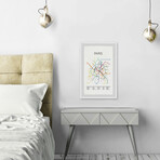 Paris Metro Framed Print (12"H x 8"W x 1.5"D)