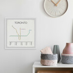 Toronto Train Stations Framed Print (12"H x 12"W x 1.5"D)