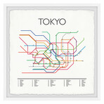 Tokyo Subway Framed Print (12"H x 12"W x 1.5"D)