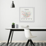 Tokyo Subway Framed Print (12"H x 12"W x 1.5"D)