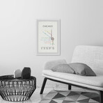 Chicago Subway II Framed Print (12"H x 8"W x 1.5"D)