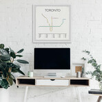 Toronto Train Stations Framed Print (12"H x 12"W x 1.5"D)