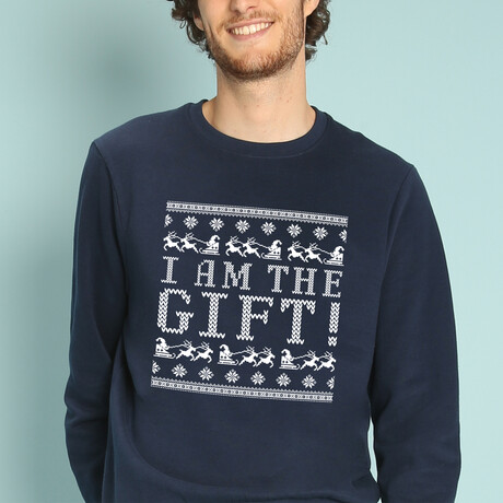 I Am The Gift Sweatshirt // Navy (Small)