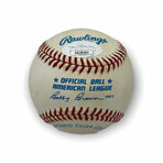 David Letterman // Signed Baseaball