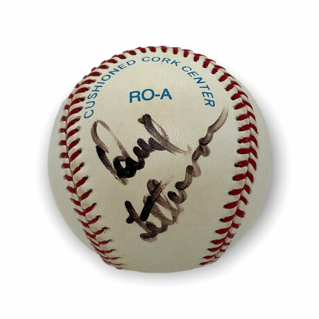 David Letterman // Signed Baseaball