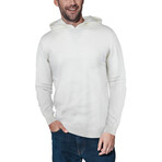 Basic Hooded Sweater // Off-White (M)
