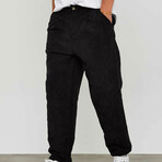 Velvet Pants // Black (L)