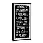 Wright Park Framed Print (24"H x 12"W x 1.5"D)