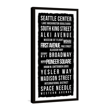 Space Needle Framed Print (24"H x 12"W x 1.5"D)