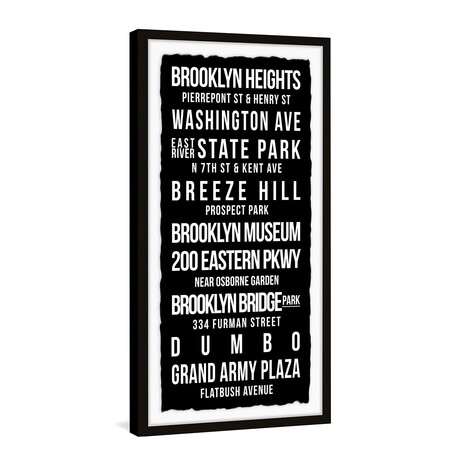 Brooklyn Heights Framed Print (24"H x 12"W x 1.5"D)