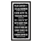 Palm Canyon Drive Framed Print (24"H x 12"W x 1.5"D)