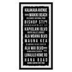 Waikiki Beach Framed Print (24"H x 12"W x 1.5"D)