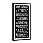 Lincoln Memorial Framed Print (24"H x 12"W x 1.5"D)