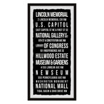 Lincoln Memorial Framed Print (24"H x 12"W x 1.5"D)