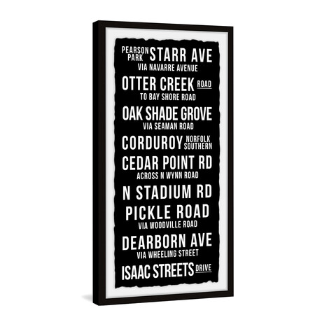 Oak Shade Grove Framed Print (24"H x 12"W x 1.5"D)