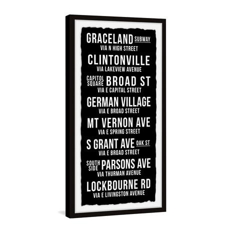 Graceland Subway Framed Print (24"H x 12"W x 1.5"D)