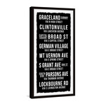 Graceland Subway Framed Print (24"H x 12"W x 1.5"D)