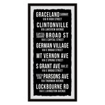 Graceland Subway Framed Print (24"H x 12"W x 1.5"D)