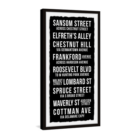 Chestnut Hill Framed Print (24"H x 12"W x 1.5"D)