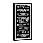 Biscayne Boulevard Framed Print (24"H x 12"W x 1.5"D)