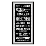 Roxbury Crossing Framed Print (24"H x 12"W x 1.5"D)