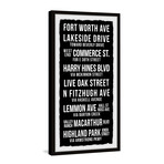 Fort Worth Avenue Framed Print (24"H x 12"W x 1.5"D)