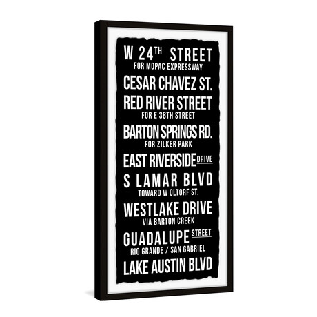 Westlake Drive Framed Print (24"H x 12"W x 1.5"D)