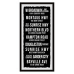 Montauk Highway Framed Print (24"H x 12"W x 1.5"D)