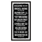 Biscayne Boulevard Framed Print (24"H x 12"W x 1.5"D)