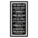 Fort Worth Avenue Framed Print (24"H x 12"W x 1.5"D)