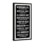 Montauk Highway Framed Print (24"H x 12"W x 1.5"D)