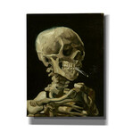 Head of a Skeleton with a Burning Cigarette by Vincent van Gogh (26"H x 18"W x 0.75"D)