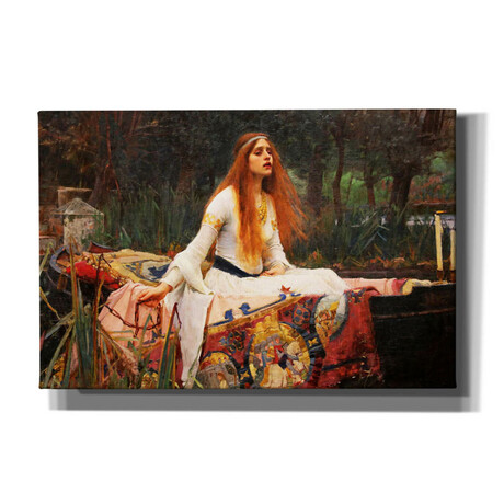 The Lady of Shalott by John William Waterhouse (18"H x 26"W x 0.75"D)