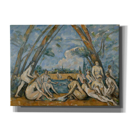 The Large Bathers by Paul Cezanne (20"H x 24"W x 0.75"D)