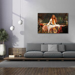 The Lady of Shalott by John William Waterhouse (18"H x 26"W x 0.75"D)