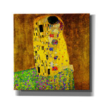 The Kiss by Gustav Klimt (18"H x 18"W x 0.75"D)