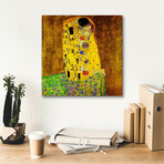 The Kiss by Gustav Klimt (18"H x 18"W x 0.75"D)